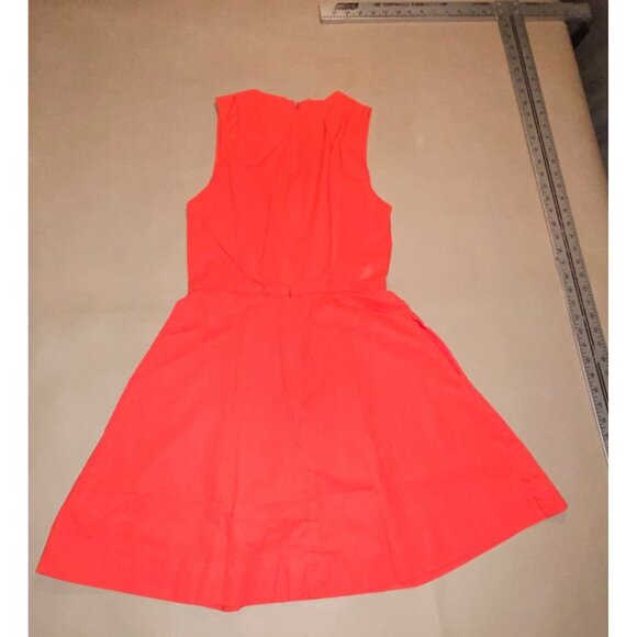 Gap Sleeveless ALine Dress Rose Bush Red Cotton Blend Size 02 - Picture 12 of 12